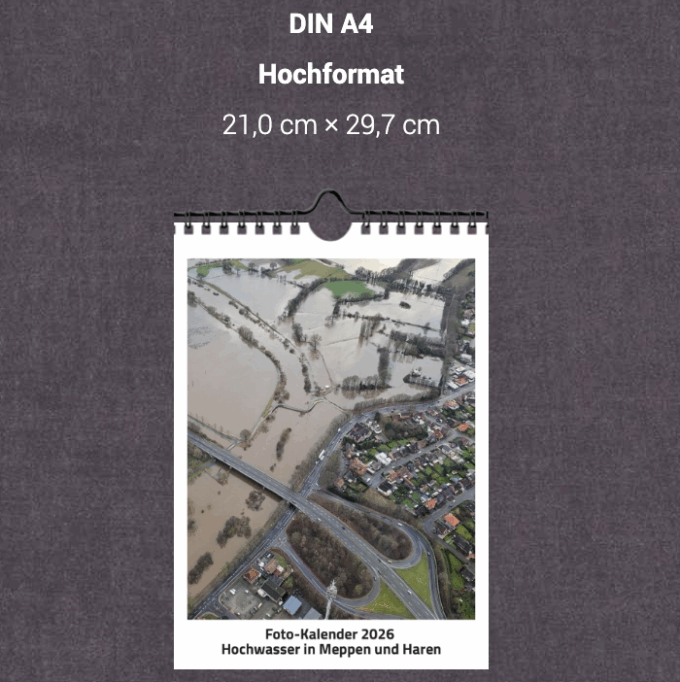 Kalender 2026 - Winterhochwasser in Meppen und Haren – Bild 2